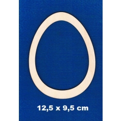 Jajko obręcz  12,5x9,5cm / SKLEJKA #3mm